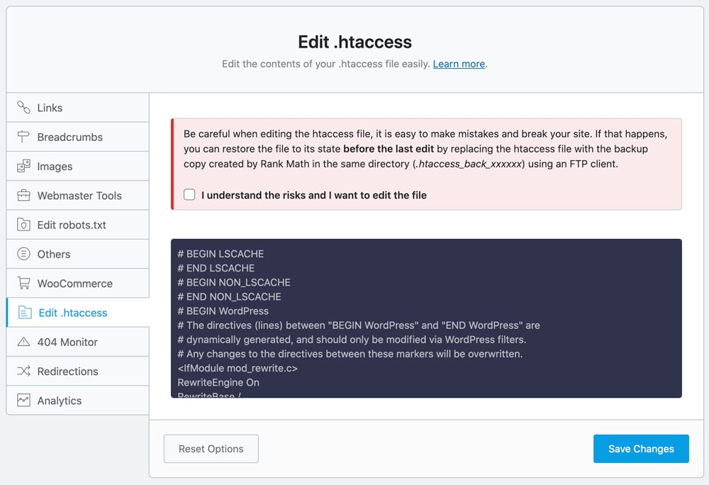 .htaccess Editor