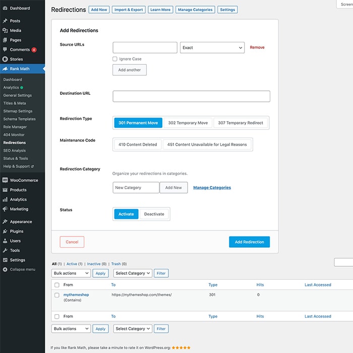 Redirection Manager